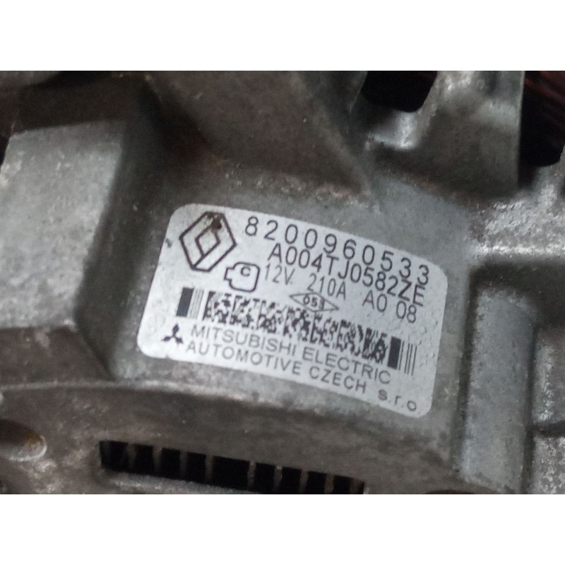 Recambio de alternador para renault laguna iii (bt0/1) 1.5 dci (bt00, bt0a, bt0t, bt1j) referencia OEM IAM 8200960533  