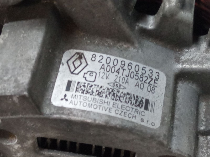 Recambio de alternador para renault laguna iii (bt0/1) 1.5 dci (bt00, bt0a, bt0t, bt1j) referencia OEM IAM 8200960533  