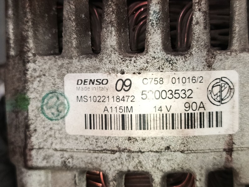 Recambio de alternador para fiat 500 (312_) 1.2 (312axa1a) referencia OEM IAM 52003532 MS1022118472 