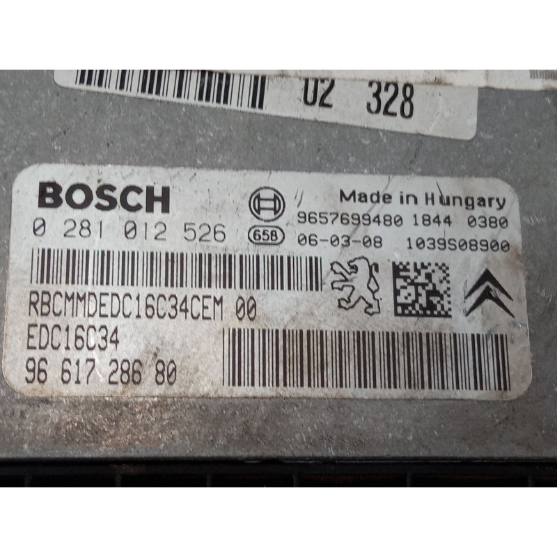 Recambio de centralita motor uce para peugeot 207/207+ (wa_, wc_) 1.4 hdi referencia OEM IAM 0281012526 9661728680 