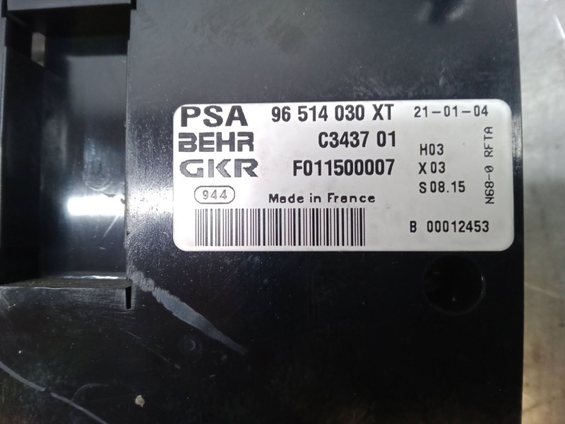 Recambio de mando calefaccion / a/a para citroën xsara picasso (n68) 1.6 hdi referencia OEM IAM 96514030XT  