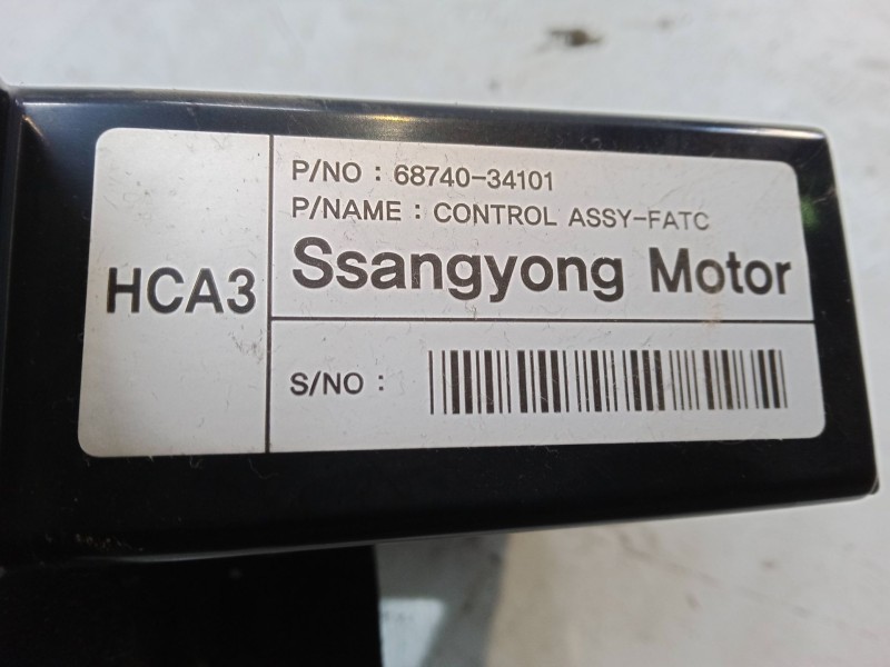 Recambio de mando climatizador para ssangyong korando (ck) 2.0 e-xdi referencia OEM IAM 68740-34101  