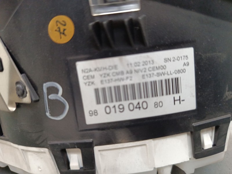 Recambio de cuadro instrumentos para peugeot 208 i (ca_, cc_) 1.4 hdi referencia OEM IAM 9801904080H  