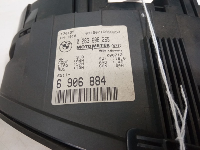 Recambio de cuadro instrumentos para bmw 3 (e46) 320 d referencia OEM IAM 0263606265  