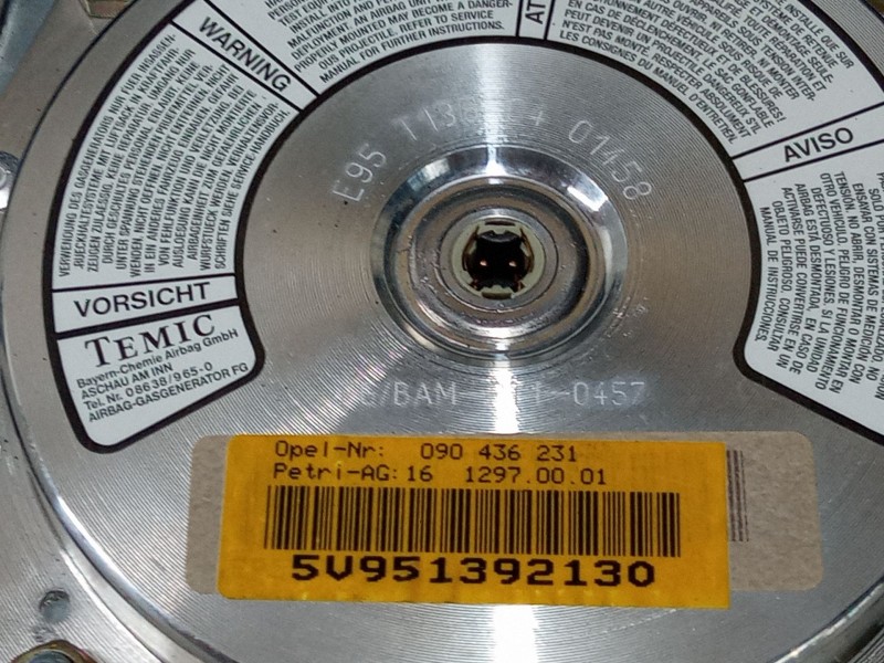 Recambio de airbag volante para opel astra f hatchback (t92) 1.8 i 16v (f08, m08, f68, m68) referencia OEM IAM   