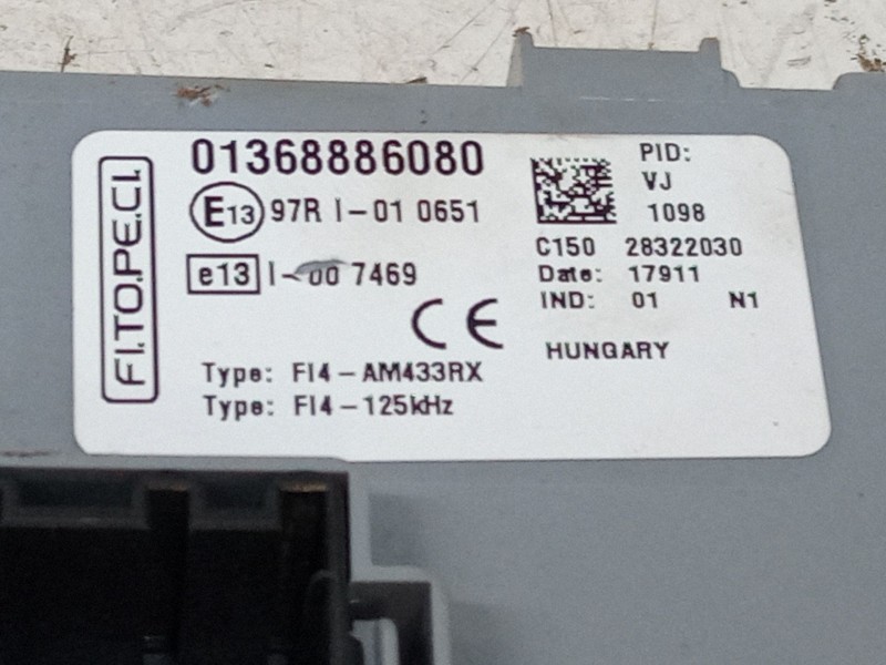 Recambio de bsi para fiat qubo (225_) 1.3 d multijet (225cxb1a, 225axb1a, 225cxb11, 225axb11,... referencia OEM IAM 01368886080 