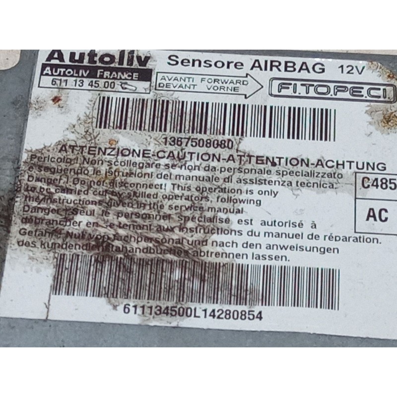 Recambio de centralita airbag para fiat qubo (225_) 1.3 d multijet (225cxb1a, 225axb1a, 225cxb11, 225axb11,... referencia OEM IA