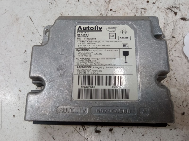 Recambio de centralita airbag para renault laguna iii (bt0/1) 1.5 dci (bt00, bt0a, bt0t, bt1j) referencia OEM IAM 610901600 2855