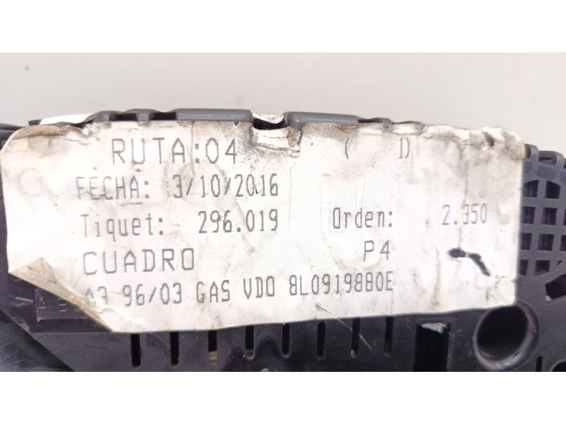 Recambio de cuadro instrumentos para audi a3 (8l1) 1.8 t referencia OEM IAM 8L0919880E  