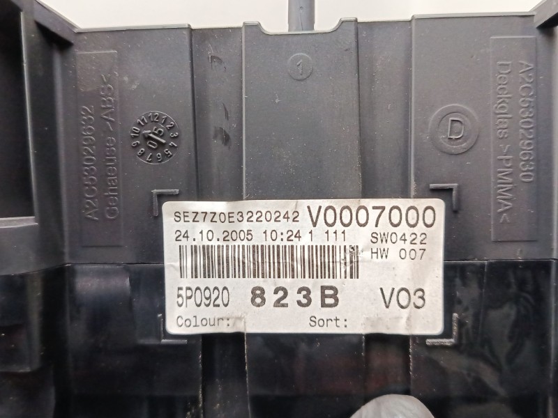 Recambio de cuadro instrumentos para seat altea (5p1) 2.0 tdi referencia OEM IAM 110080280009  