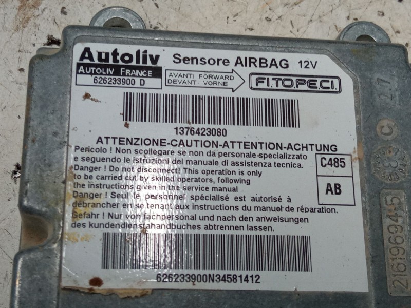 Recambio de centralita airbag para peugeot bipper (aa_) 1.3 hdi 75 referencia OEM IAM 626233900D  