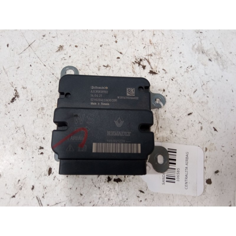 Recambio de centralita airbag para dacia sandero ii (b8_) 1.5 dci 75 / blue dci 75 (b8jw, b8m4, b8ah, b8m7, b8m6) referencia OEM