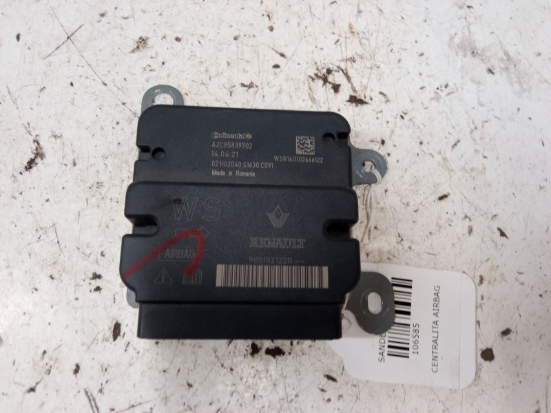 Recambio de centralita airbag para dacia sandero ii (b8_) 1.5 dci 75 / blue dci 75 (b8jw, b8m4, b8ah, b8m7, b8m6) referencia OEM