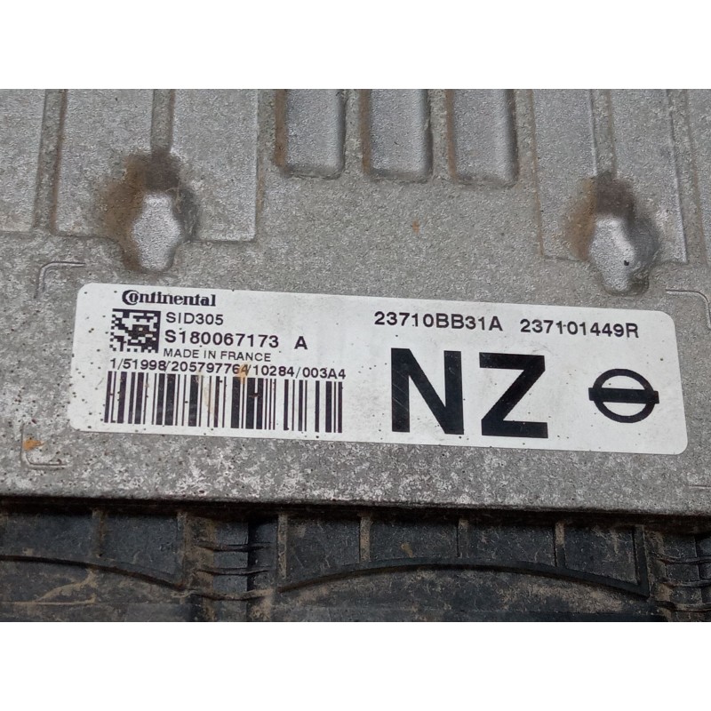 Recambio de centralita motor uce para nissan qashqai i (j10, nj10) 1.5 dci referencia OEM IAM S180067173A  