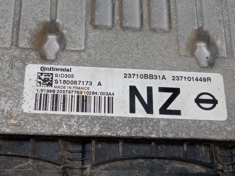 Recambio de centralita motor uce para nissan qashqai i (j10, nj10) 1.5 dci referencia OEM IAM S180067173A  