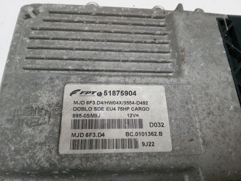 Recambio de centralita motor uce para fiat doblo monospace (119_, 223_) 1.3 jtd referencia OEM IAM 51875904  