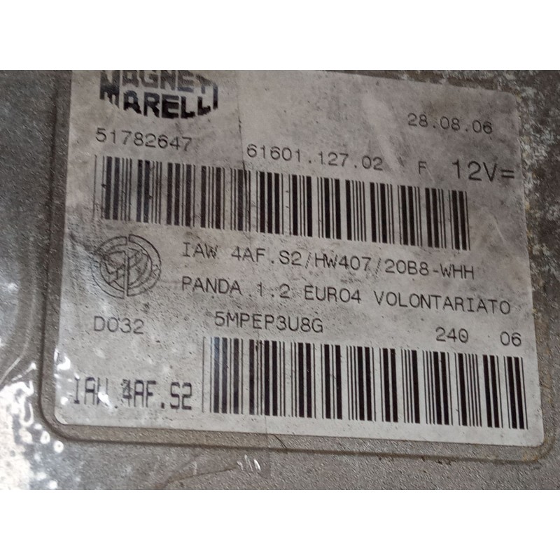 Recambio de centralita motor uce para fiat panda / panda classic (169_) 1.2 (169.axb11, 169.axb1a) referencia OEM IAM 51782647  