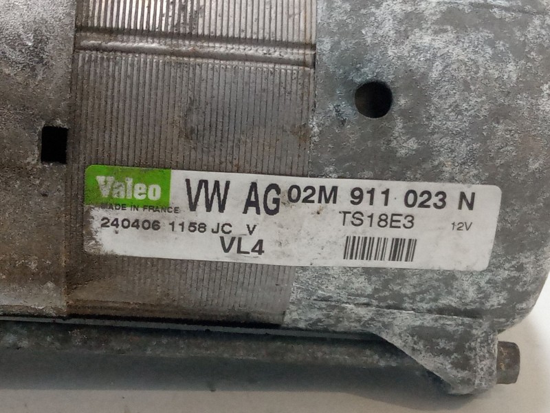 Recambio de motor arranque para volkswagen passat b6 (3c2) 2.0 tdi 16v referencia OEM IAM 02M911023N  