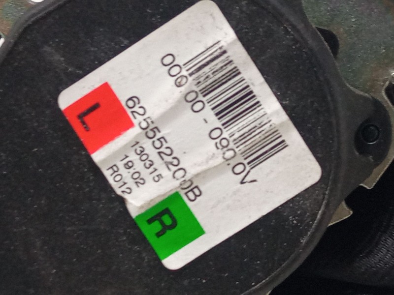 Recambio de cinturon seguridad trasero izquierdo para dacia sandero ii (b8_) tce 90 (b8m1, b8ma) referencia OEM IAM 625552200B  