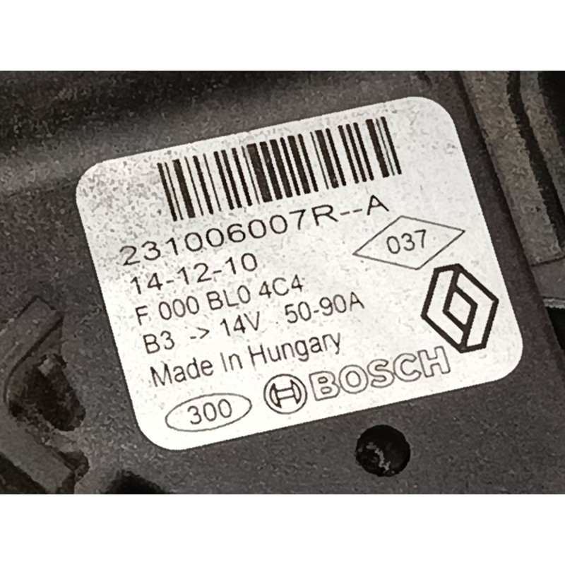 Recambio de alternador para smart fortwo coupé (453) 0.9 (453.344, 453.353) referencia OEM IAM 231006007R  