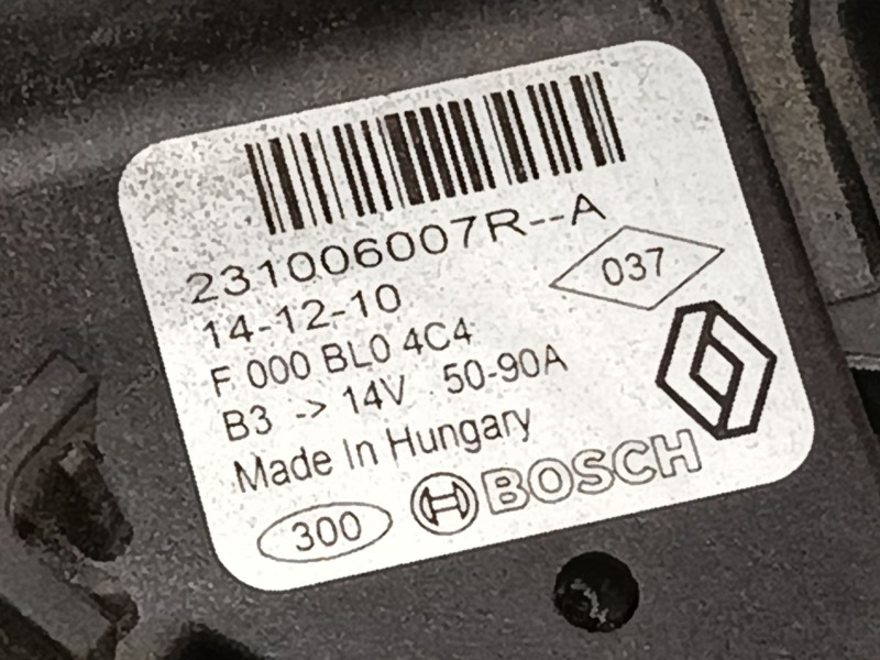 Recambio de alternador para smart fortwo coupé (453) 0.9 (453.344, 453.353) referencia OEM IAM 231006007R  