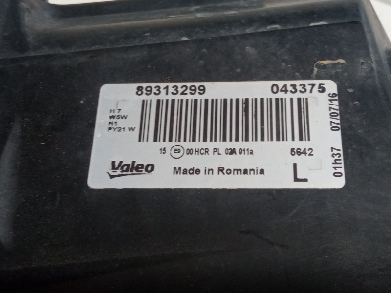 Recambio de faro izquierdo para opel corsa d (s07) 1.3 cdti (l08, l68) referencia OEM IAM   