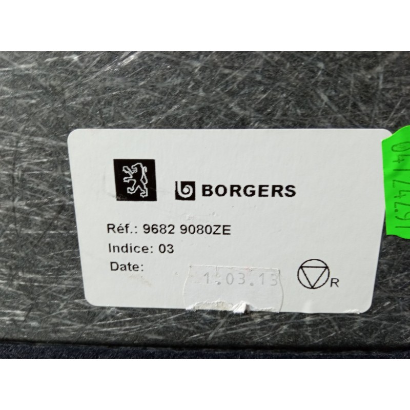 Recambio de tapizado maletero suelo para peugeot 3008 i monospace (0u_) 1.6 hdi 115 / bluehdi 115 referencia OEM IAM   