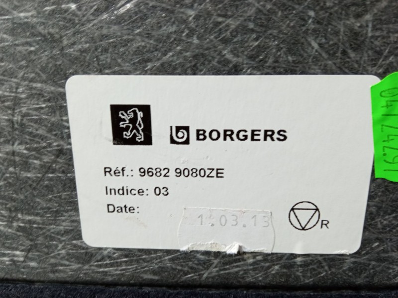 Recambio de tapizado maletero suelo para peugeot 3008 i monospace (0u_) 1.6 hdi 115 / bluehdi 115 referencia OEM IAM   