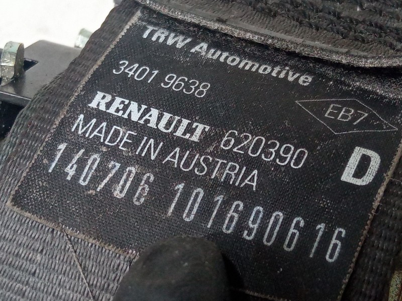 Recambio de cinturon seguridad trasero derecho para renault clio ii (bb_, cb_) 1.5 dci (b/c2j) referencia OEM IAM   