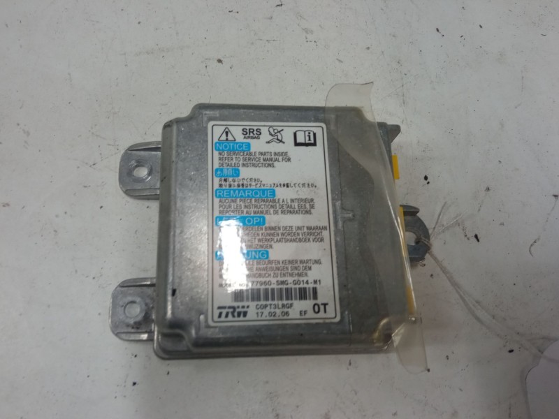 Recambio de centralita airbag para honda civic viii hatchback (fn, fk) 2.2 ctdi (fk3) referencia OEM IAM 77960SMGG014M1  