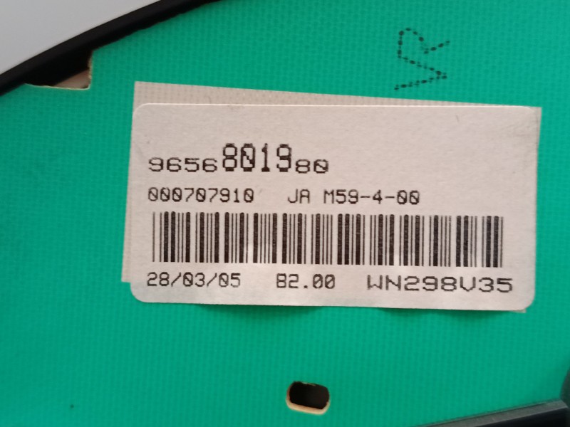 Recambio de cuadro instrumentos para citroën berlingo / berlingo first monospace (mf_, gjk_, gfk_) 2.0 hdi 90 (mfrhy) referencia