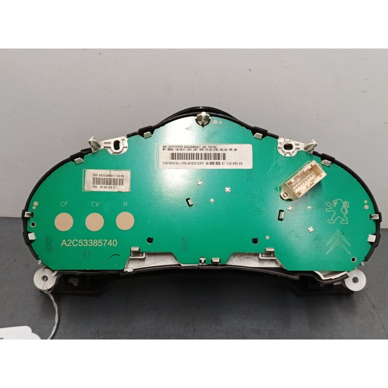 Recambio de cuadro instrumentos para citroën c3 ii (sc_) 1.4 hdi 70 (sc8hzc, sc8hr0, sc8hp4) referencia OEM IAM 96668806XT  