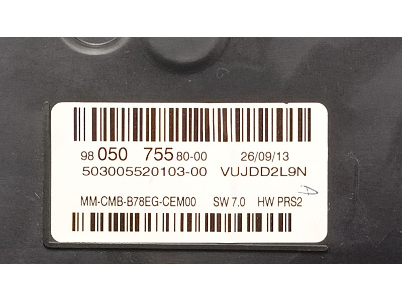 Recambio de cuadro instrumentos para citroën c4 picasso ii 1.6 hdi 90 referencia OEM IAM 980507558000  