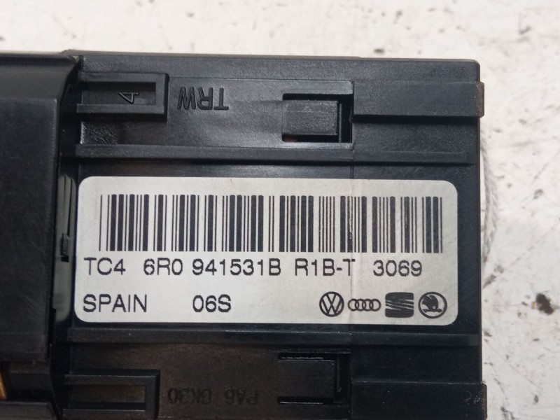 Recambio de conmutador de luces para volkswagen polo v (6r1, 6c1) 1.2 referencia OEM IAM 6R0941531B  