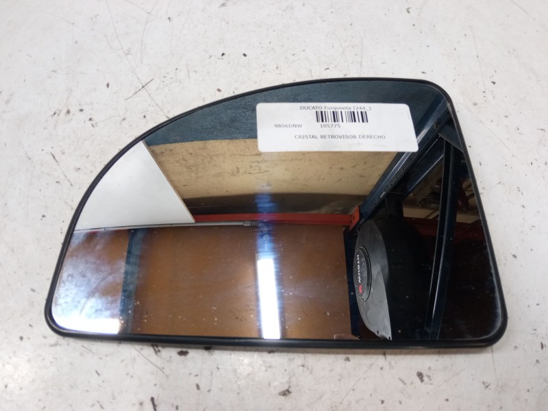 Recambio de cristal retrovisor derecho para fiat ducato furgoneta (244_) 2.8 jtd power referencia OEM IAM   
