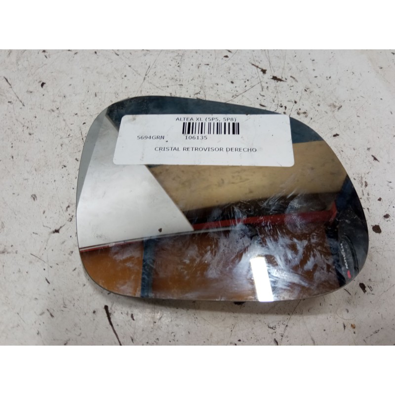 Recambio de cristal retrovisor derecho para seat altea xl (5p5, 5p8) 2.0 tdi 16v referencia OEM IAM   
