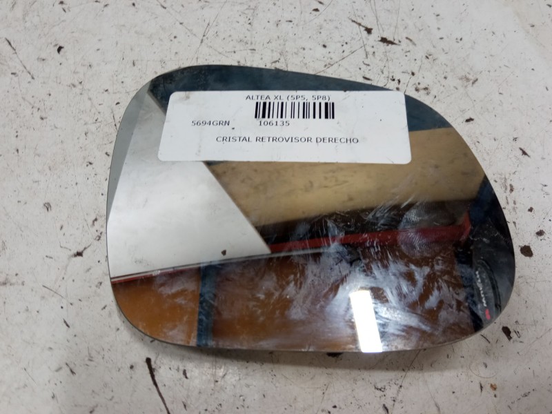 Recambio de cristal retrovisor derecho para seat altea xl (5p5, 5p8) 2.0 tdi 16v referencia OEM IAM   