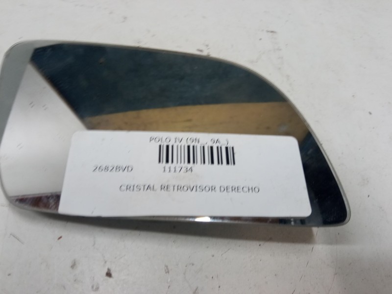 Recambio de cristal retrovisor derecho para volkswagen polo iv (9n_, 9a_) 1.4 16v referencia OEM IAM   