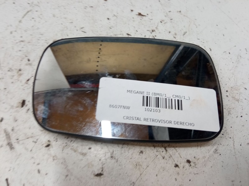 Recambio de cristal retrovisor derecho para renault megane ii (bm0/1_, cm0/1_) 1.9 dci referencia OEM IAM   