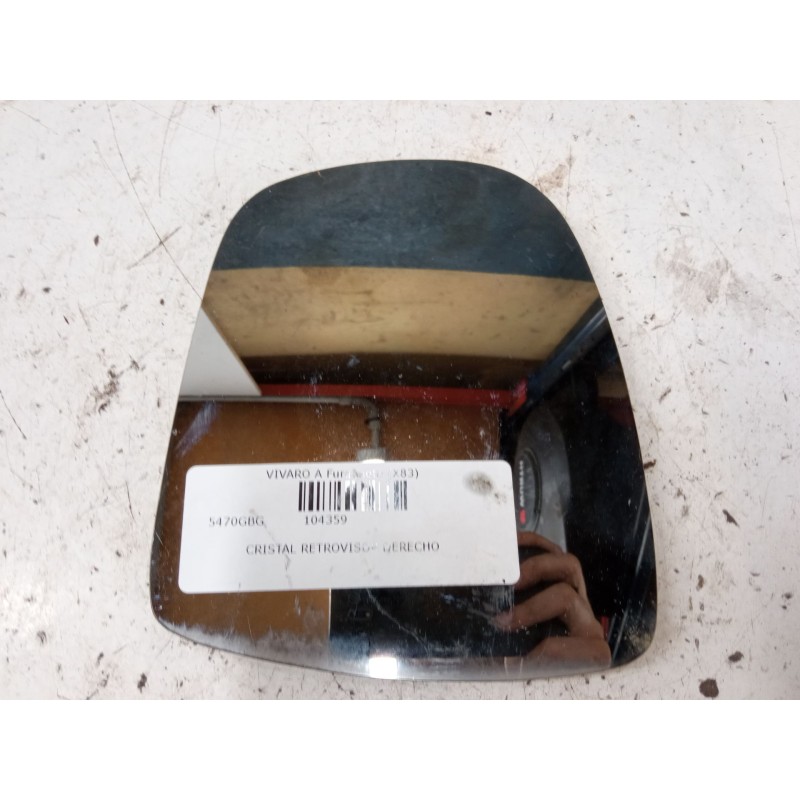 Recambio de cristal retrovisor derecho para opel vivaro a furgoneta (x83) 2.0 cdti (f7) referencia OEM IAM   
