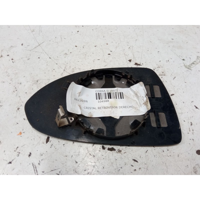 Recambio de cristal retrovisor derecho para opel corsa d (s07) 1.2 (l08, l68) referencia OEM IAM   