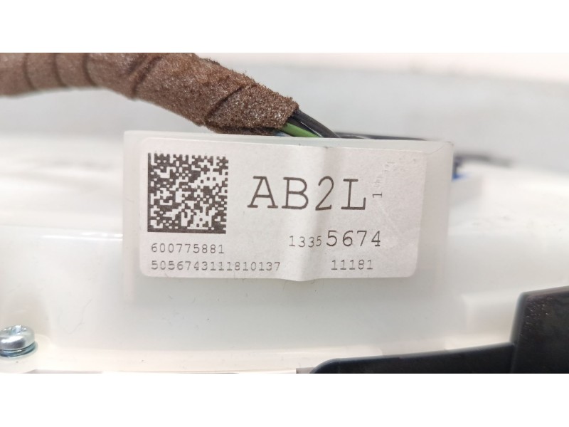 Recambio de cuadro instrumentos para opel astra j (p10) 1.4 turbo (68) referencia OEM IAM 600775881  