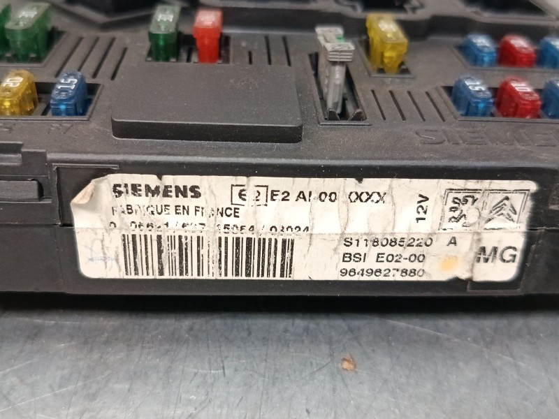 Recambio de bsi para peugeot 206 hatchback (2a/c) 1.4 i referencia OEM IAM 9649627880 S118085220A 