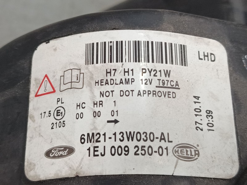 Recambio de faro izquierdo para ford s-max (wa6) 2.0 tdci referencia OEM IAM 6M2113W030AL  