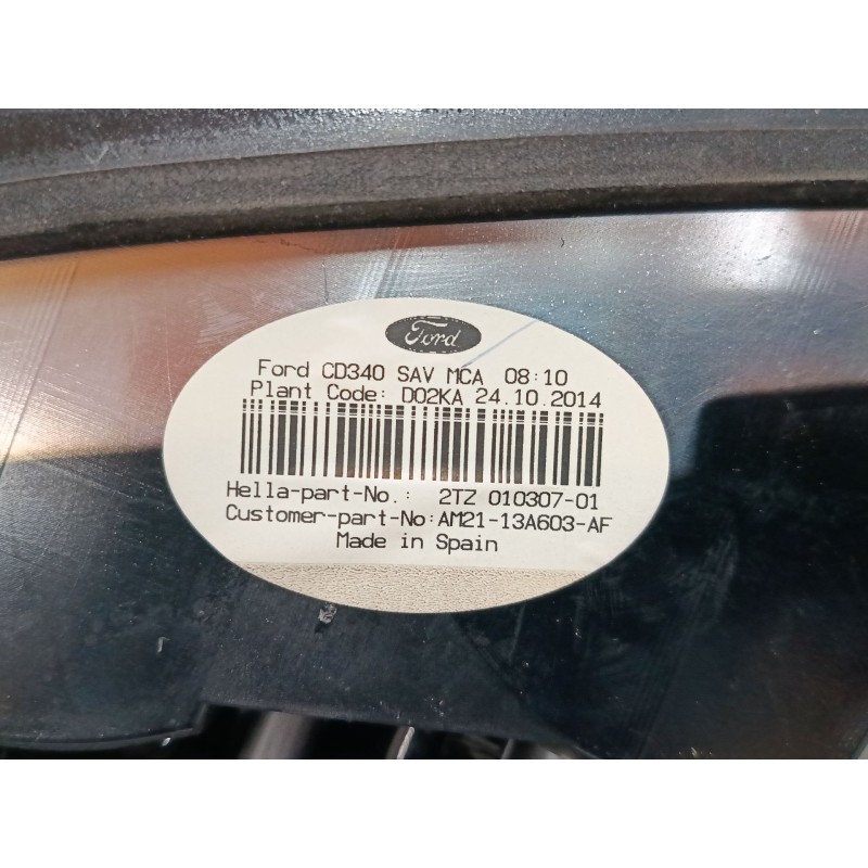 Recambio de piloto trasero porton izquierdo para ford s-max (wa6) 2.0 tdci referencia OEM IAM AM2113A603AF  