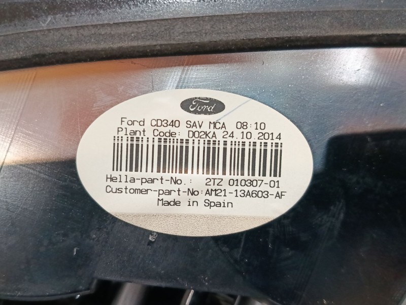 Recambio de piloto trasero porton izquierdo para ford s-max (wa6) 2.0 tdci referencia OEM IAM AM2113A603AF  