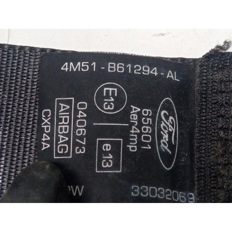 Recambio de cinturon seguridad delantero derecho 3p para ford focus ii (da_, hcp, dp) 1.6 ti referencia OEM IAM 4m51b61294al  