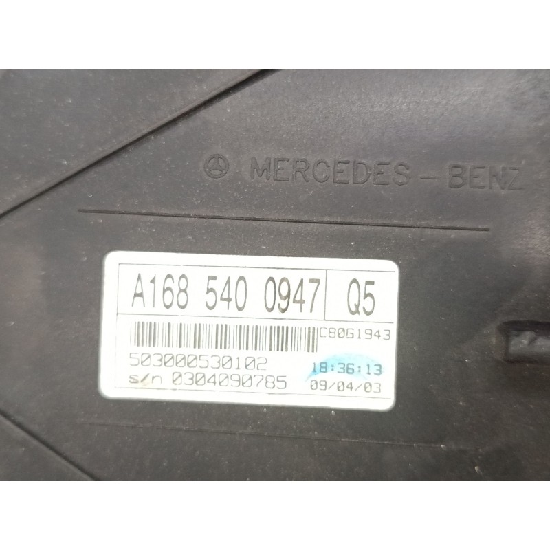 Recambio de cuadro instrumentos para mercedes-benz clase a (w168) a 210 (168.035, 168.135) referencia OEM IAM A1685400947  