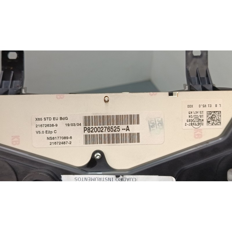 Recambio de cuadro instrumentos para renault clio ii (bb_, cb_) 1.2 (bb0a, bb0f, bb10, bb1k, bb28, bb2d, bb2h, cb0a,... referenc