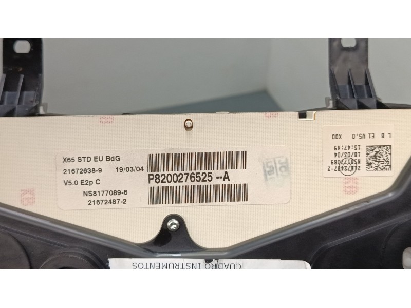 Recambio de cuadro instrumentos para renault clio ii (bb_, cb_) 1.2 (bb0a, bb0f, bb10, bb1k, bb28, bb2d, bb2h, cb0a,... referenc